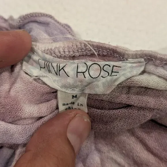 Pink Rose Lavender Tie-Dye Dress - Picture 3 of 3